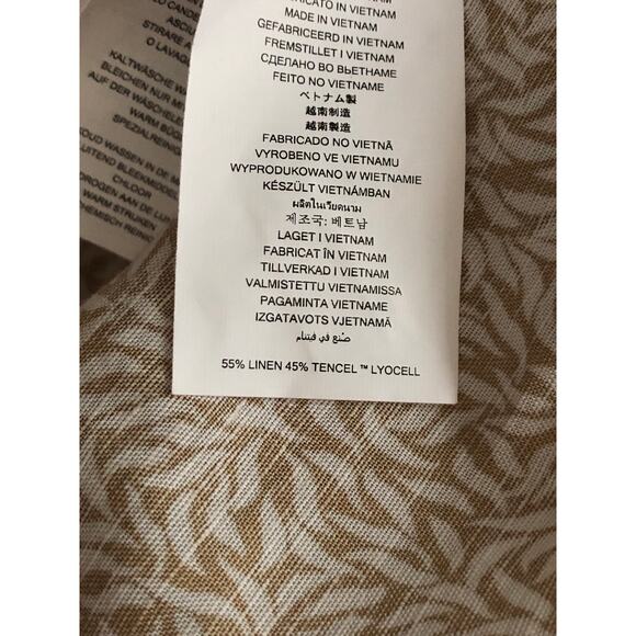 Michael Kors Men's Small Classic Fit Button Up Shirt Khaki NEW - Picture 7 of 8